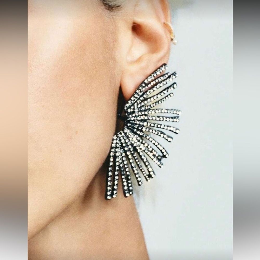 Fan Statement Earrings M1484
